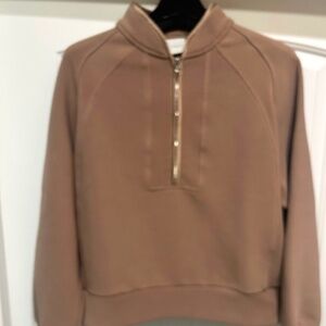 Varley cortina Tan Half-Zip Pullover